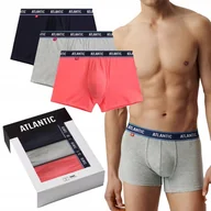 Majtki męskie - Bokserki Męskie 3MH-214 3-Pack Bawełniane Wygodne Klasyczne Obcisłe *S - miniaturka - grafika 1