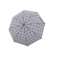 Parasole - Parasol Doppler Carbonsteel Long Automatic Check Karo półautomatyczny długi szaro-czerwony - miniaturka - grafika 1