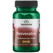 Suplementy naturalne - SWANSON Resveratrol 250mg, 30kaps. - Resweratrol 21SWARES25 - miniaturka - grafika 1