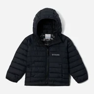 Kurtki i płaszcze dla dziewczynek - Kurtka młodzieżowa dziewczęca zimowa Columbia Powder Lite II Hooded Jacket 2090043010 155-159 cm (L) Czarna (195981309898) - miniaturka - grafika 1