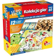 Gry planszowe - Lisciani, gra zestaw 60 gier ludoteca - miniaturka - grafika 1