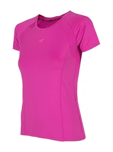 4F T-shirt funkcyjny w kolorze różowym - Koszulki sportowe damskie - miniaturka - grafika 1