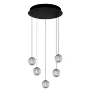 Lampy sufitowe - Wisząca lampa LED EDEM AZ6017 Azzardo 21W 3000K szklana czarna przezroczysta - miniaturka - grafika 1