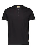 Koszulki męskie - Camel Active Koszulka "Henley" w kolorze czarnym - miniaturka - grafika 1