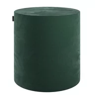Pufy i podnóżki - Dekoria Dekoria Puf Barrel ciemny zielony velvet welur - miniaturka - grafika 1
