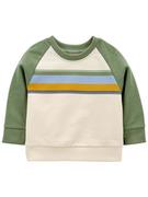 Bluzy i sweterki niemowlęce - OshKosh Bluza w kolorze kremowo-zielonym - miniaturka - grafika 1