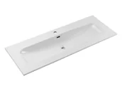 Umywalki - Umywalka meblowa Comad Fly 120x46 cm prostokątna biały połysk E-8073-120 - miniaturka - grafika 1