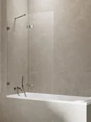 Parawany nawannowe - Parawan nawannowy New Trendy Avexa 120x150 cm 2-częściowy uchylny lewy grafitowy EXK-3525 - miniaturka - grafika 1