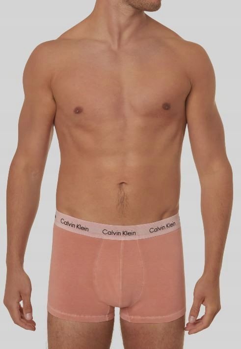 Calvin Klein Bokserki Męskie Różowe Z Czarnym Logo M 0Z0B2* M 0_0 Tia