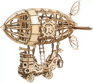 Robotime Technology (Suzhou) CO.,LTD. Drewniany Model Puzzle 3D Parowiec Steampunk TG407 - Puzzle - miniaturka - grafika 1