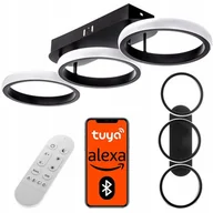 Lampy sufitowe - Kona lampa sufitowa z pilotem 3xLED/38W/bluetooth czarna - miniaturka - grafika 1