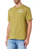 Koszulki męskie - Champion Męski t-shirt Eco Future Graphic, oliwkowo-zielony, L - miniaturka - grafika 1