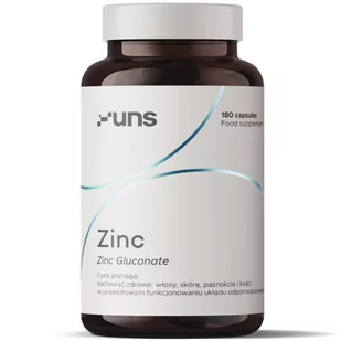 UNS Zinc 180caps - Witaminy i minerały dla sportowców - miniaturka - grafika 1