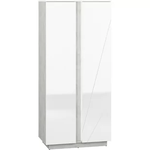 Szafa 01 Lumens ML Meble Biały, Beton Srebrny - Szafy - miniaturka - grafika 1
