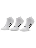 Skarpetki męskie - adidas Zestaw 3 par niskich skarpet unisex Prf Cush Low 3P HT3449 Biały - miniaturka - grafika 1