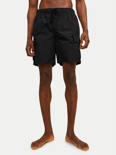 Jack&Jones Szorty kąpielowe Jpstfiji 12257214 Czarny Regular Fit - Kąpielówki męskie - miniaturka - grafika 1
