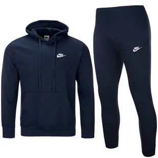 Nike granatowy komplet dresowy męski spodnie bluza CZ7857-410 M - Dresy męskie - miniaturka - grafika 1