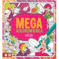 Kolorowanki, wyklejanki - Megakolorowanka Wróżki 6+ - miniaturka - grafika 1