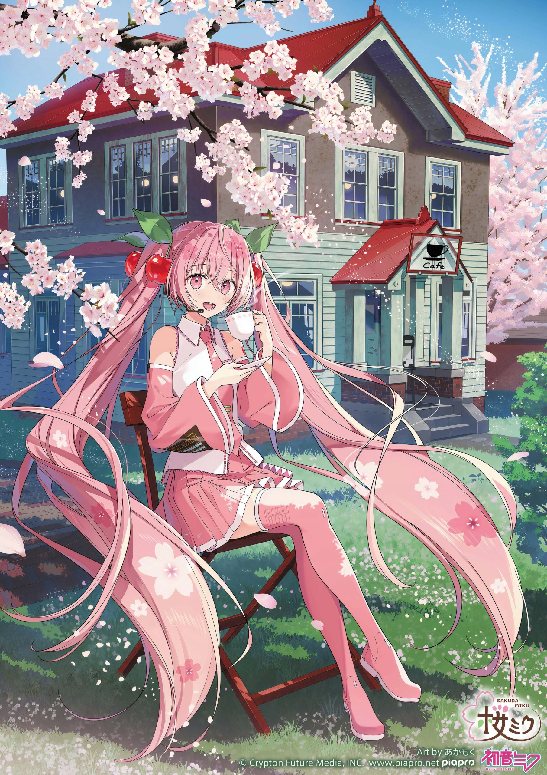 Plakat A2 Vocaloid Hatsune Miku Sakura Design
