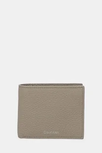 Calvin Klein portfel skórzany męski kolor brązowy LV04D1028G - Portfele - miniaturka - grafika 1