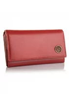 Portfele - Betlewski, portfel damski z ochroną RFID, skórzany, czerwony - miniaturka - grafika 1