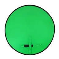 Latarki - 4smarts Płótno Green-Screen Chroma-Key mocowane na uchwycie fotela; średnica 110cm 460516 - miniaturka - grafika 1