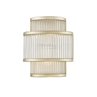 Lampy ścienne - Zuma Line Sergio kinkiet złoty kryształowy 2 punktowy W0528-02B-V6AC - W0528-02B-V6AC - miniaturka - grafika 1