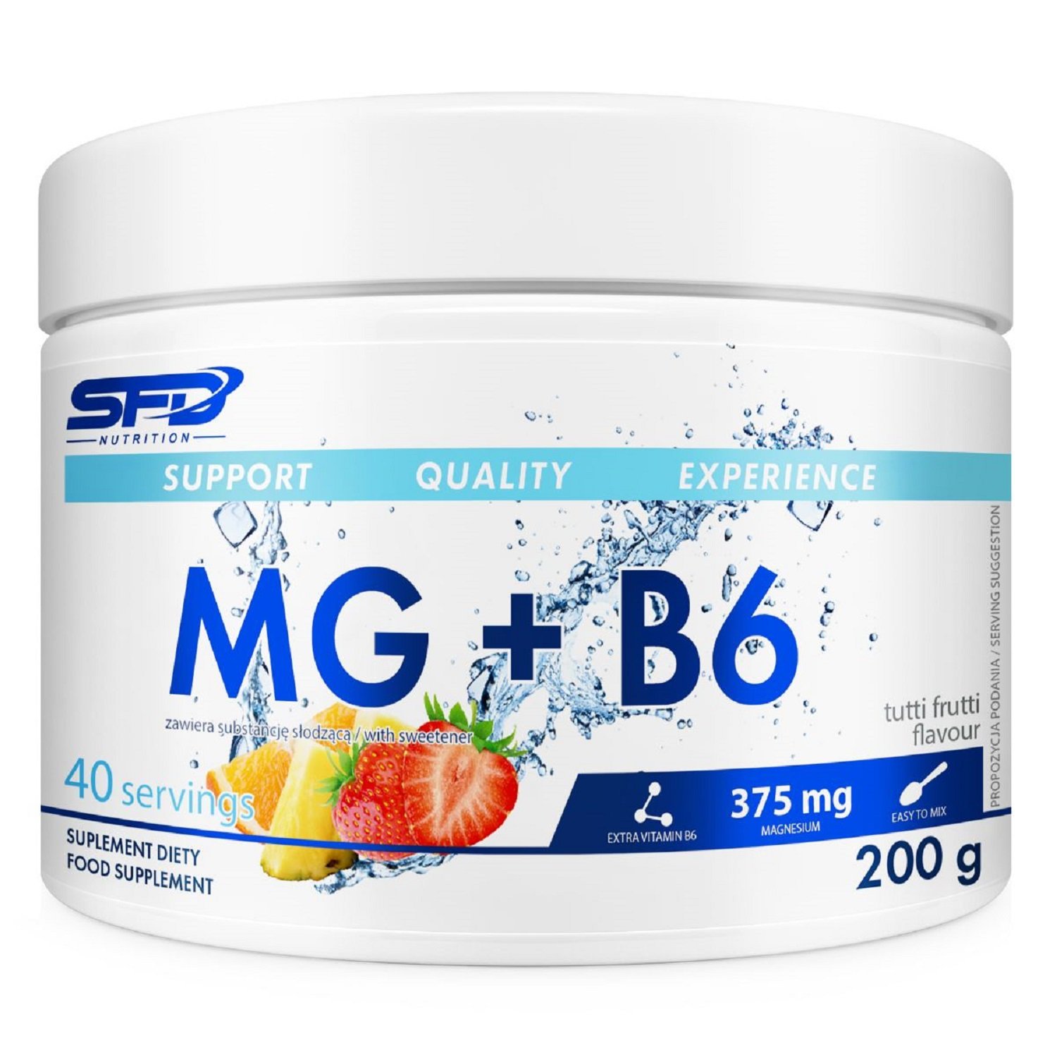 SFD Mg + B6 Tutti Frutti, proszek 200 g