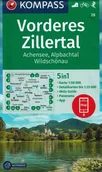 Przewodniki - Vorderes Zillertal 2025 Mapa Wodoodporna Turystyczna 28 Kompass - miniaturka - grafika 1