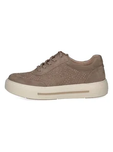 Caprice Skórzane sneakersy w kolorze brązowym - Trampki damskie - miniaturka - grafika 1