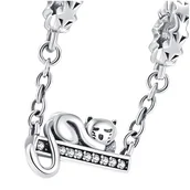 Charmsy - Charms do Pandora - CHARMS ŚPIĄCY KOTEK - miniaturka - grafika 1