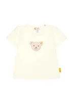 Kaftaniki dla niemowląt - Steiff Koszulka w kolorze kremowym - miniaturka - grafika 1