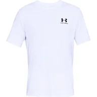 Koszulki męskie - Koszulka męska Under Armour Sportstyle Left Chest SS White XL - miniaturka - grafika 1