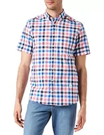 Koszule męskie - bugatti Męska koszula z kołnierzem button-down, niebieski, L - miniaturka - grafika 1