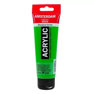 Talens Amsterdam, farba akrylowa, 120 ml, Zielony permanentny, jasny - Przybory szkolne - miniaturka - grafika 1