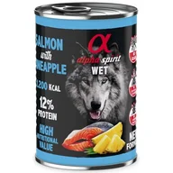 Mokra karma dla psów - Alpha Spirit ŁOSOŚ Z JAGODAMI 400G - miniaturka - grafika 1