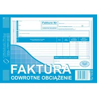 Druki akcydensowe - Michalczyk&Prokop Druk faktura odwrotne obciążenie A5 Michal. 109-3E - miniaturka - grafika 1