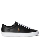 Sneakersy męskie - Sneakersy Polo Ralph Lauren Longwood 816884372001 Czarny - miniaturka - grafika 1