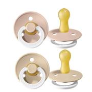 Smoczki uspokajające - BIBS 2 - Pack Blush Night & Vanilia Night m Smoczek Uspokajający Kauczuk Hevea - miniaturka - grafika 1