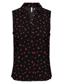 Bluzki damskie - ONLY Bluzka w kolorze czarno-czerwonym - miniaturka - grafika 1