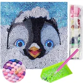 Zeszyty szkolne - Haft diamentowy Artnico Pingwinek 30x30 - miniaturka - grafika 1