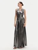 Sukienki - Fracomina Sukienka wieczorowa FQ25SD3004W798L9 Srebrny Regular Fit - miniaturka - grafika 1