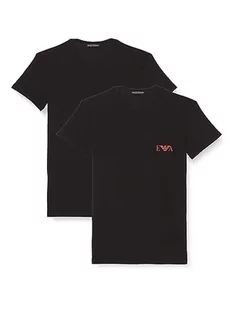 Emporio Armani T-shirt męski (2 sztuki), czarny/czarny, S - Koszulki męskie - miniaturka - grafika 1