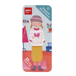 Magnetyczna układanka Mix&Match Apli Kids, Moda - Układanki dla dzieci - miniaturka - grafika 1