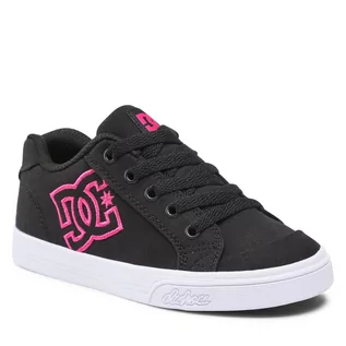 Buty dla dziewczynek - Tenisówki DC - Chelsea ADGS300080 Black/Pink Stencil(KPS) - grafika 1