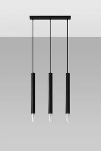 Sollux Lighting Lampa wisząca WEZYR 3 czarna - Lampy sufitowe - miniaturka - grafika 1