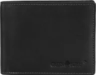 Portfele - Greenburry portfel VINTAGE BLACK RFID męski czarny skórzany portfel 1705A-RFID-20 - miniaturka - grafika 1