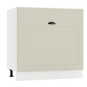 Szafki kuchenne - Szafka pod zlew 80 ADELE D80ZL S/1 beżowy mat - miniaturka - grafika 1