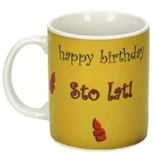 Magiczny kubek STO LAT / HAPPY BIRTHDAY 5907609470683 - Naczynia i sztućce jednorazowe - miniaturka - grafika 1