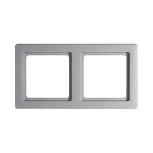 Berker Ramka potrójna podwójna Q.1 - aluminium mat - Klawisze i ramki - miniaturka - grafika 1